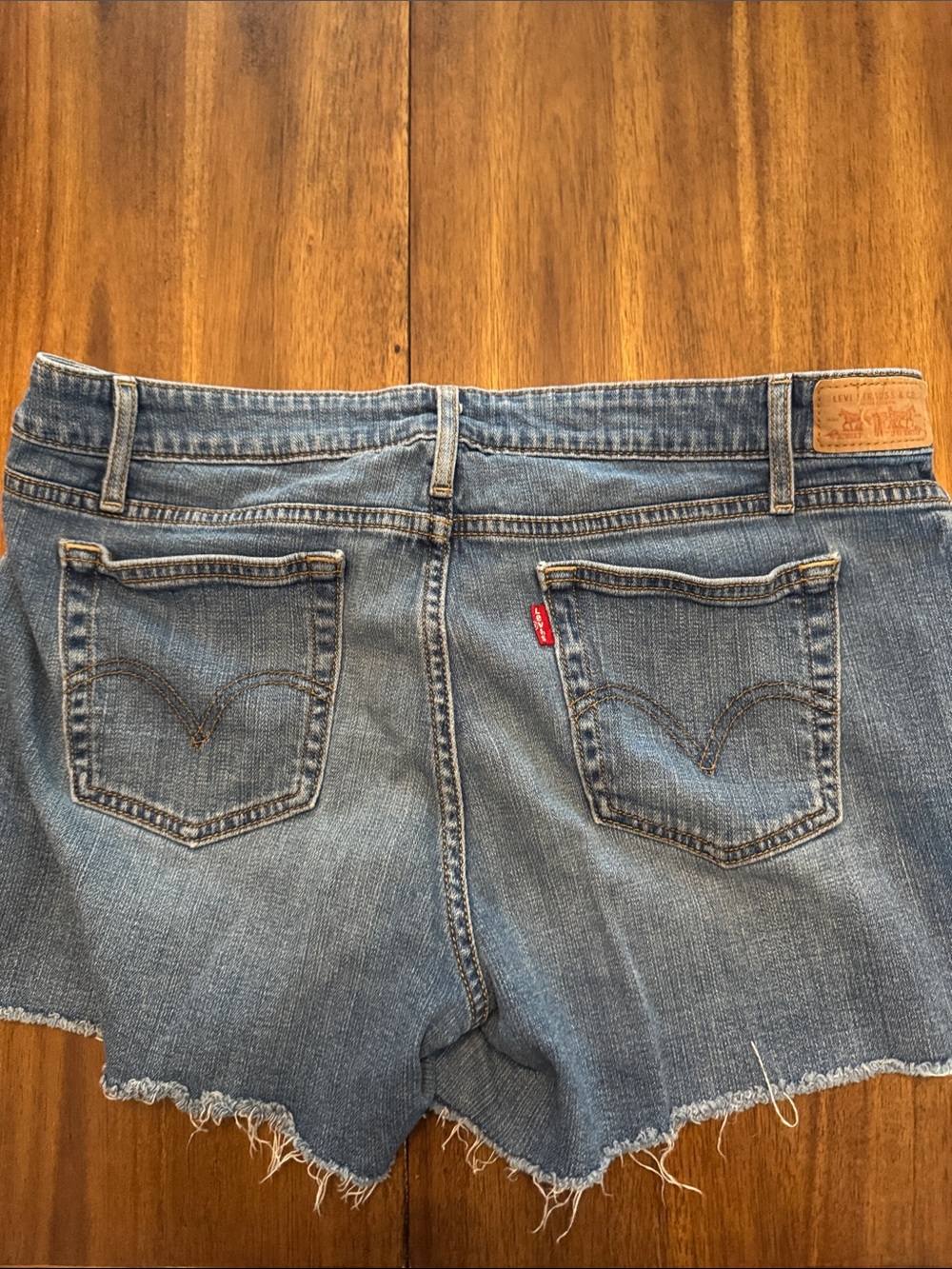 Levi's Light Blue Denim Cutoff Shorts - Picture 3 of 3